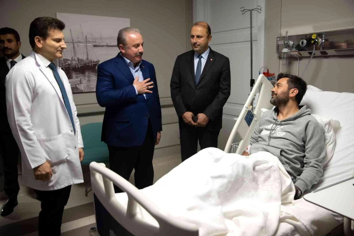Son dakika haberi: TBMM Başkanı Şentop trafik kazası geçiren Binali Yıldırım ile Şamil Ayrım\'ı ziyaret etti