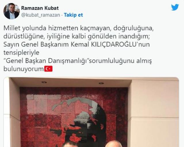 CHP lideri Kılıçdaroğlu, eski MHP'li Ramazan Kubat'ı danışman olarak atadı