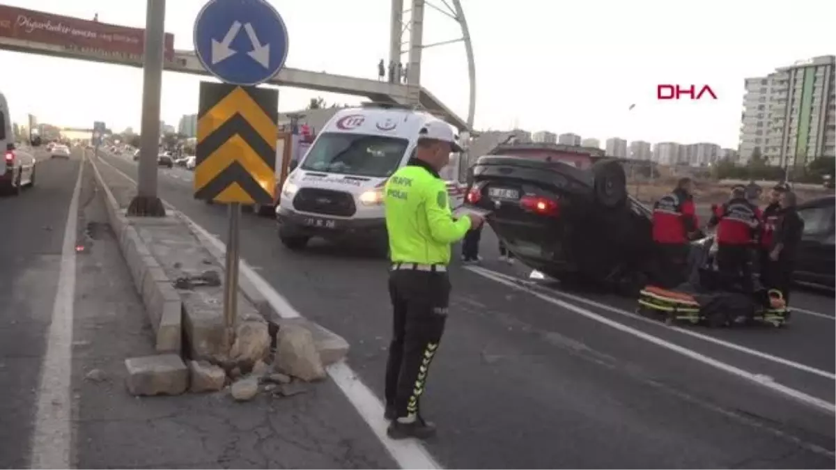 DİYARBAKIR\'DA TAKLA ATAN OTOMOBİLİN SÜRÜCÜSÜ ÖLDÜ