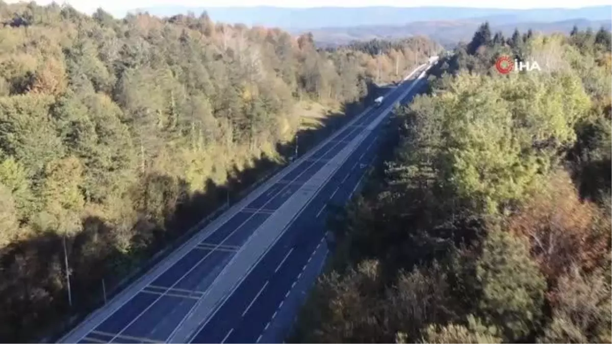 Bolu haberleri! İstanbul'un Anadolu'ya açılan kapısı Bolu Dağı'nda sonbahar manzarası