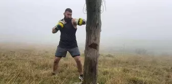 Profesyonel kick boksçu Muhammed Dursun, yaylada oksijen depoladı