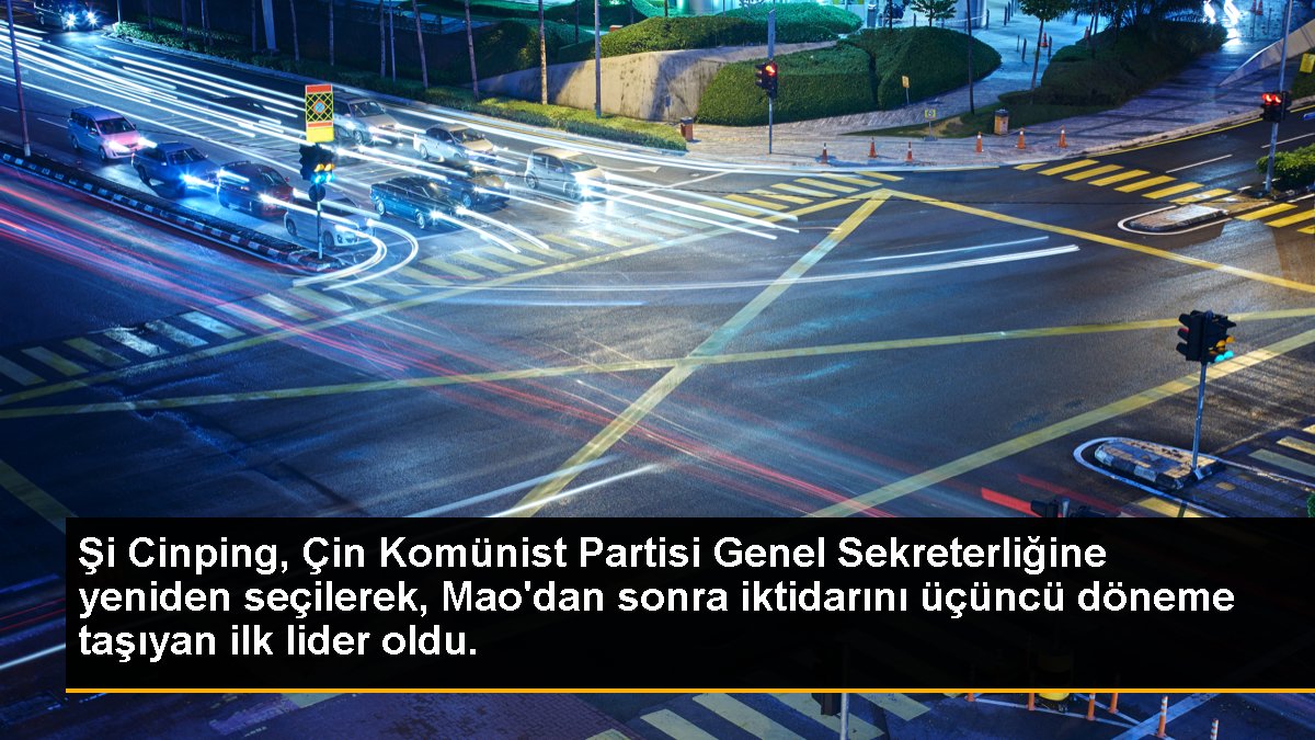 Şi Cinping, Çin Komünist Partisi Genel Sekreterliğine yeniden seçilerek, Mao\'dan sonra iktidarını üçüncü döneme taşıyan ilk lider oldu.