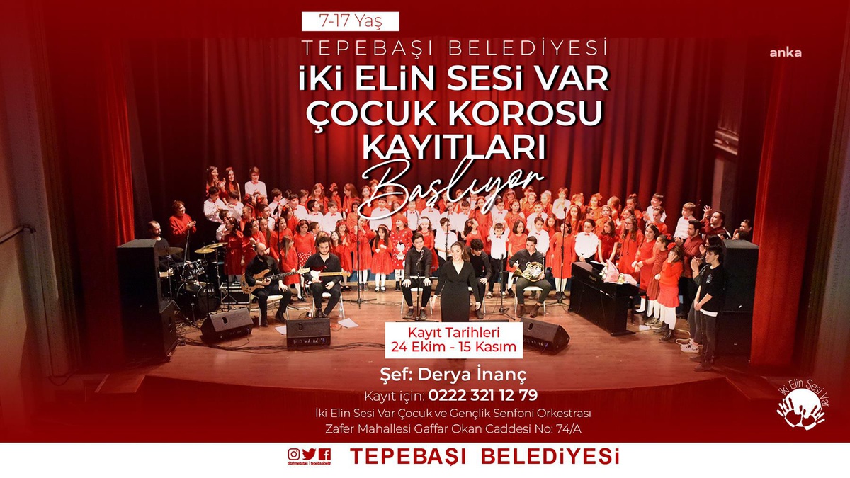 Eskişehir haberleri | Tepebaşı\'nda İki Elin Sesi Var Çocuk Korosu İçin Kayıtlar Başlıyor