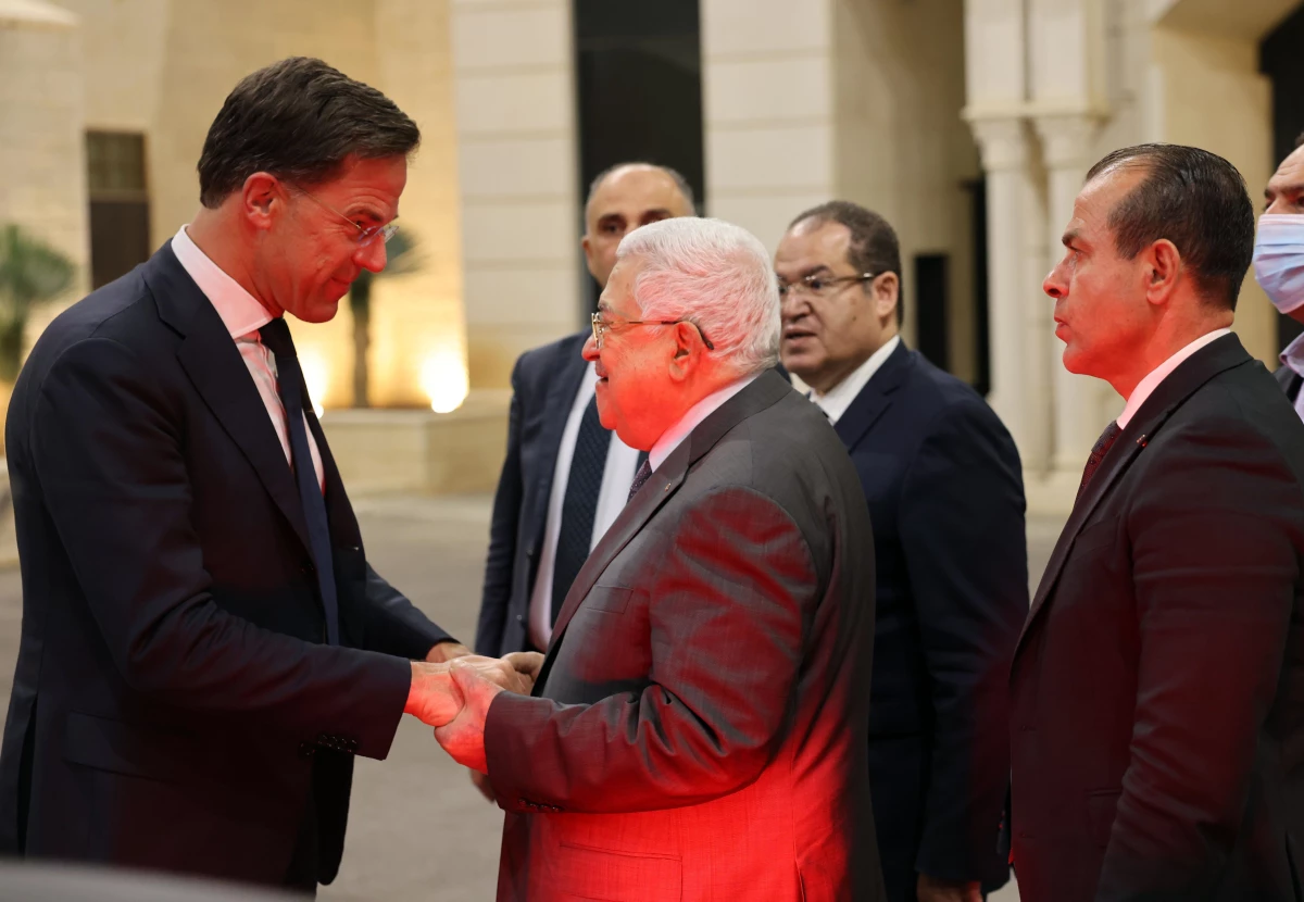 Abbas, Ramallah\'ta Hollanda Başbakanı Rutte ile "Filistin meselesini" görüştü