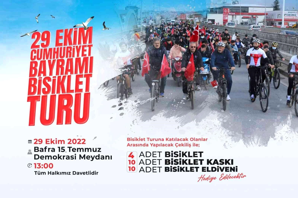 Samsun haber | Bafra\'da "4. Cumhuriyet Bayramı Bisiklet Turu" yapılacak