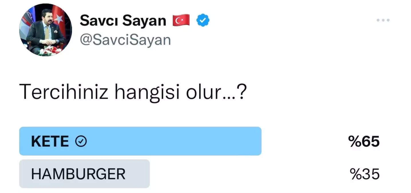 Başkan Sayan sosyal medyada yiyecek anketi yaptı