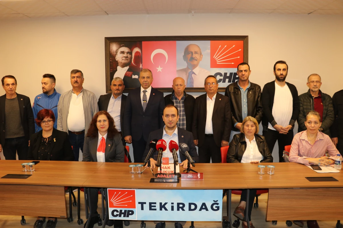 Tekirdağ gündem: CHP Süleymanpaşa İlçe Başkanı ile 21 yönetim kurulu üyesi istifa etti