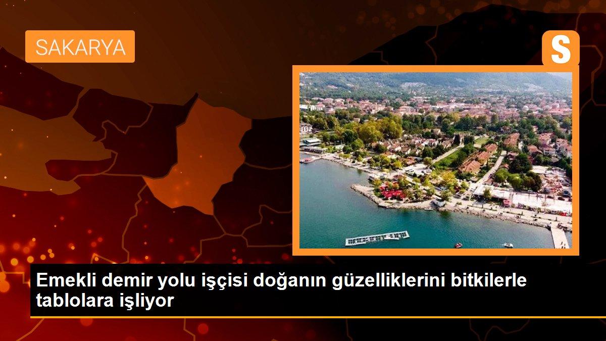 Emekli demir yolu işçisi doğanın güzelliklerini bitkilerle tablolara işliyor