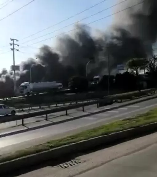 Son Dakika! Kocaeli'de bir petrol firması alev alev yanıyor