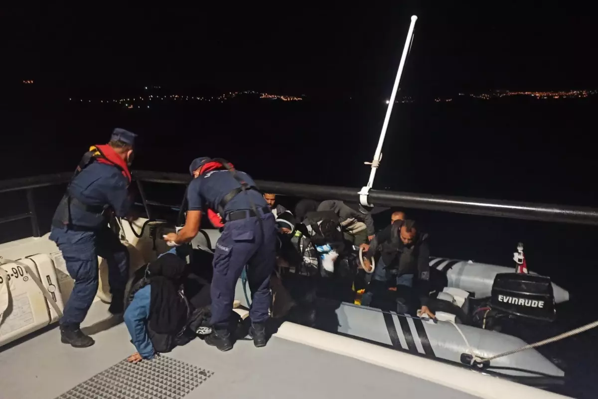 Muğla haber! Muğla açıklarında 64 düzensiz göçmen kurtarıldı, 10 göçmen yakalandı