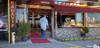 Restoran sahibini bacaklarından vurdu