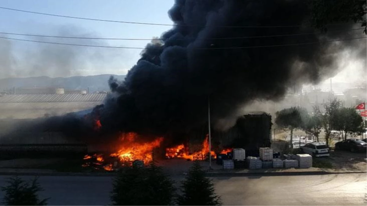 Kocaeli\'de TÜPRAŞ rafinerisinin yanında bulunan petrol firmasında yangın çıktı