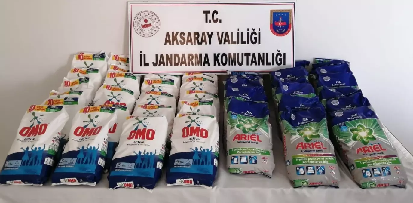 Aksaray haberleri | Aksaray\'da 450 kilogram sahte deterjan ele geçirildi