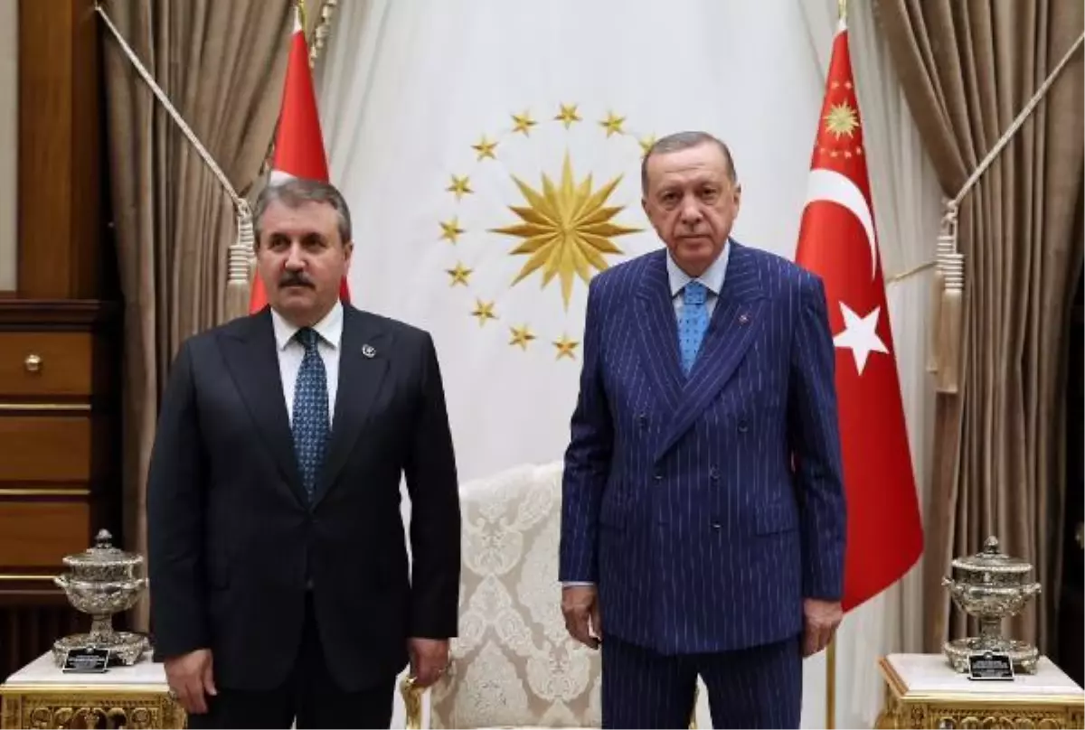 Cumhurbaşkanı Erdoğan, BBP Genel Başkanı Destici\'yi kabul etti