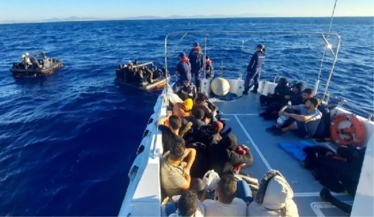 Muğla haberi | Datça'da 64 göçmen kurtarıldı