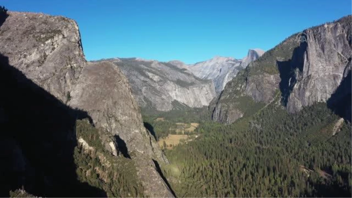 (DRON) KALİFORNİYA - ABD\'de dağcıların favori tırmanma parkuru: El Capitan