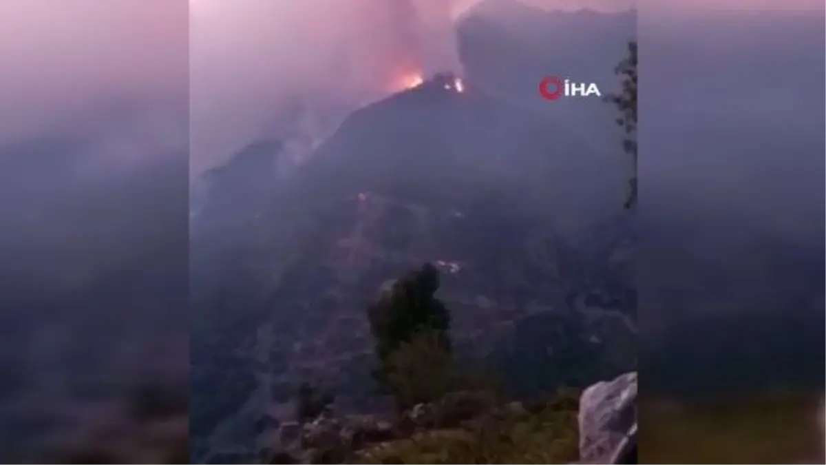 Orman yangınına karadan müdahale başladı