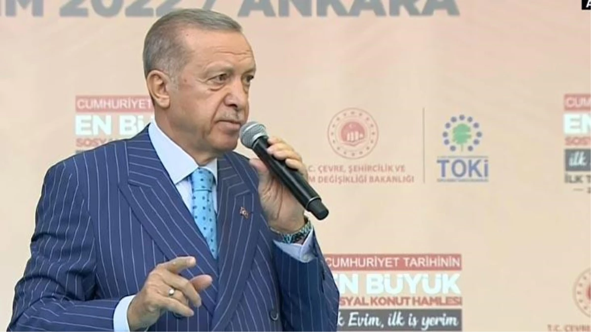 Cumhurbaşkanı Erdoğan, "İlk Evim İlk İşyerim Projesi" temel atma töreninde tarih verdi: 2028\'e kadar 500 bin konutun tamamını bitireceğiz