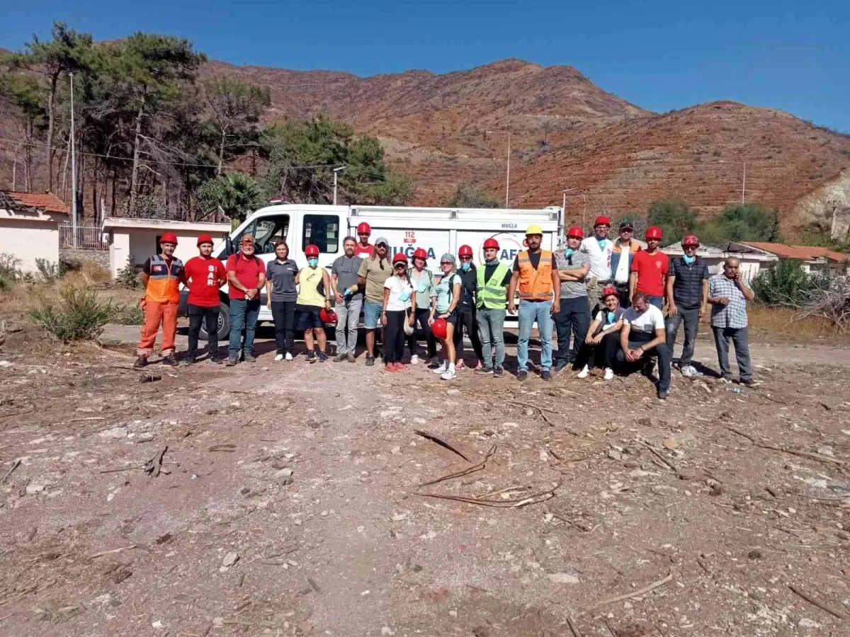 Yangınların sivil kahramanları AFAD ile birlikte tatbikat yaptı