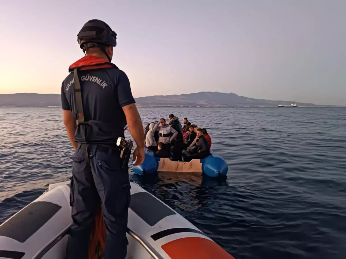 Bodrum açıklarında 30 düzensiz göçmen kurtarıldı