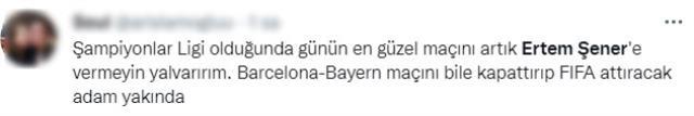 Ertem Şener'in Şampiyonlar Ligi maçında verdiği bilgi futbolseverlere kanal değiştirtti