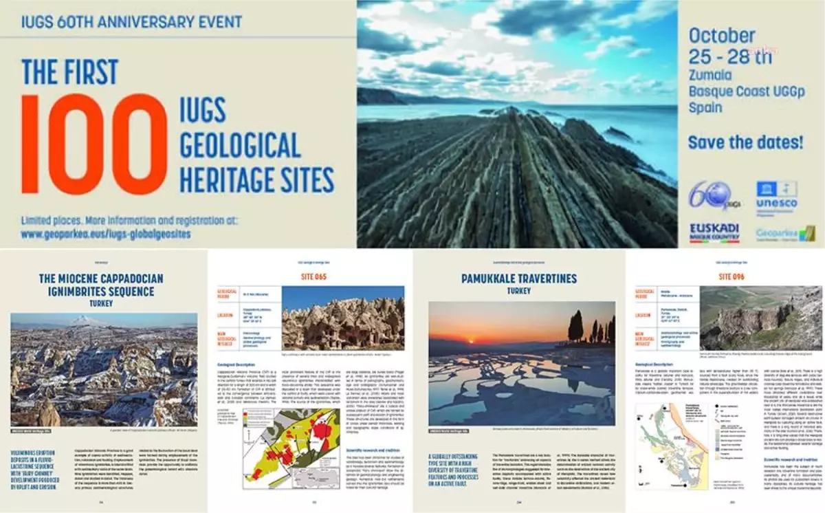 Kapadokya ve Pamukkale, İlk 100 Jeolojik Miras Alanı Listesine Seçildi