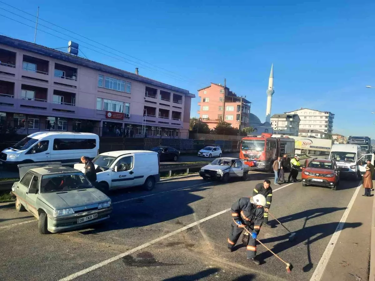 Ordu haberi! Ordu\'da zincirleme trafik kazası: 1 yaralı