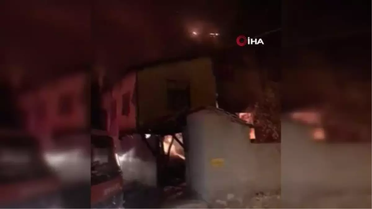 Alevlere teslim olan ev kullanılamaz hale geldi