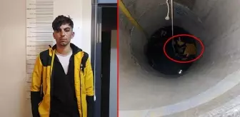 Arnavutköy'de kapkaççı polisten kaçarken kuyuya düştü