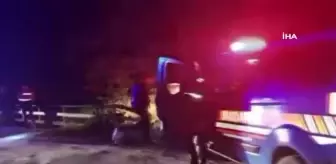 Dere yatağına uçan otomobildeki 1 kişi hayatını kaybetti