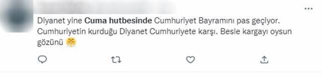 Diyanet, 28 Ekim Cuma hutbesi yayındı! Cumhuriyet ve Atatürk'ün yer almaması tepki çekti Diyanet, 28 Ekim Cuma hutbesi yayındı! Cumhuriyet ve Atatürk'ün yer almaması tepki çekti