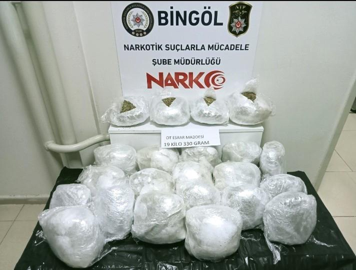 19 kilo esrar ele geçirildi, 1 şüpheli tutuklandı