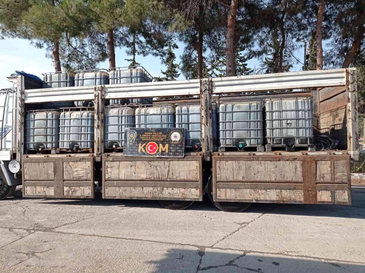 Adana\'da bir ayda 34 bin 600 litre kaçak akaryakıt ele geçirildi