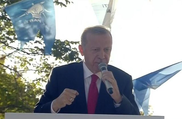 Ankara'da 'Türkiye Yüzyılı' heyecanı! Cumhurbaşkanı Erdoğan'dan salon önünde dikkat çeken mesajlar