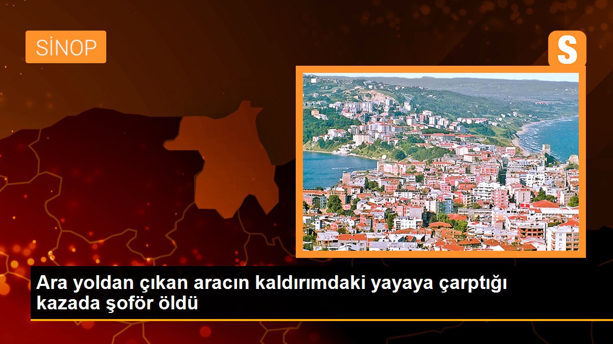 Ara yoldan çıkan aracın kaldırımdaki yayaya çarptığı kazada şoför öldü