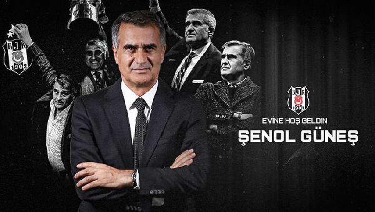 Beşiktaş\'ta teknik direktörlüğe Şenol Güneş getirildi