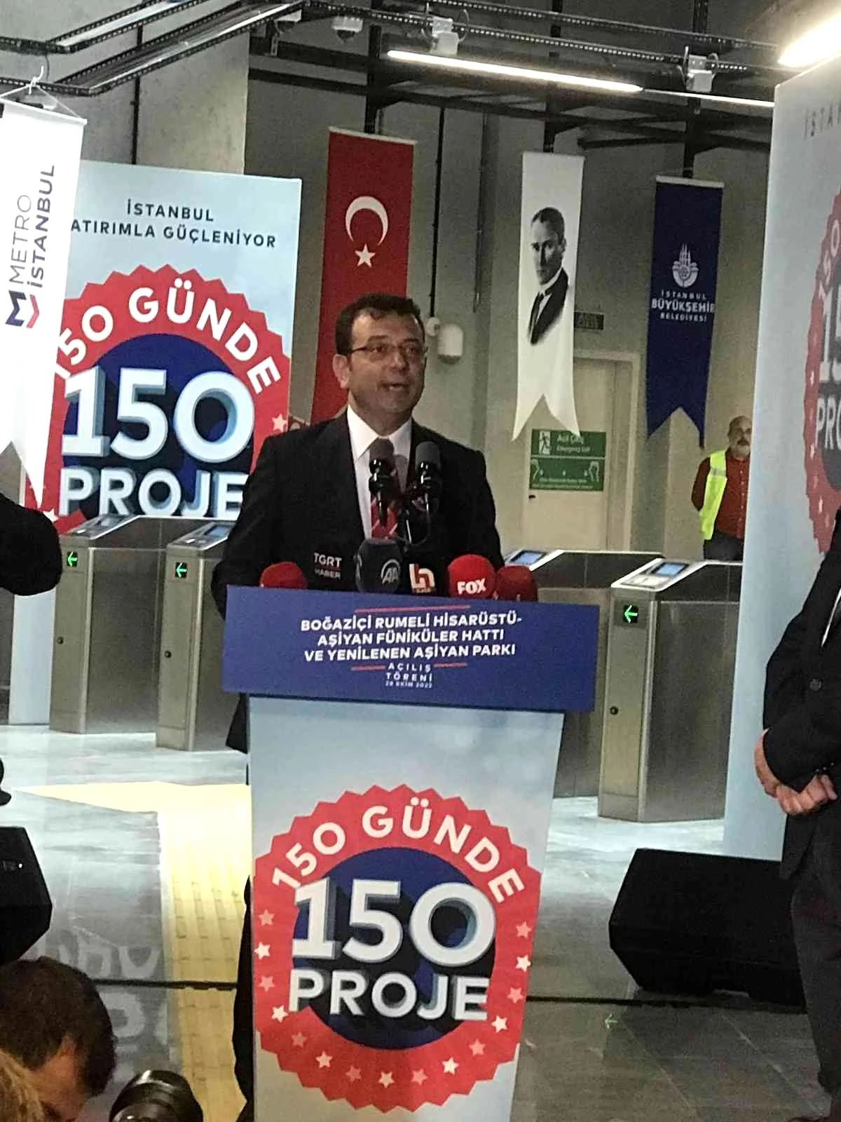 CHP Genel Başkanı Kılıçdaroğlu, Aşiyan Füniküler Hattı\'nın açılışında konuştu