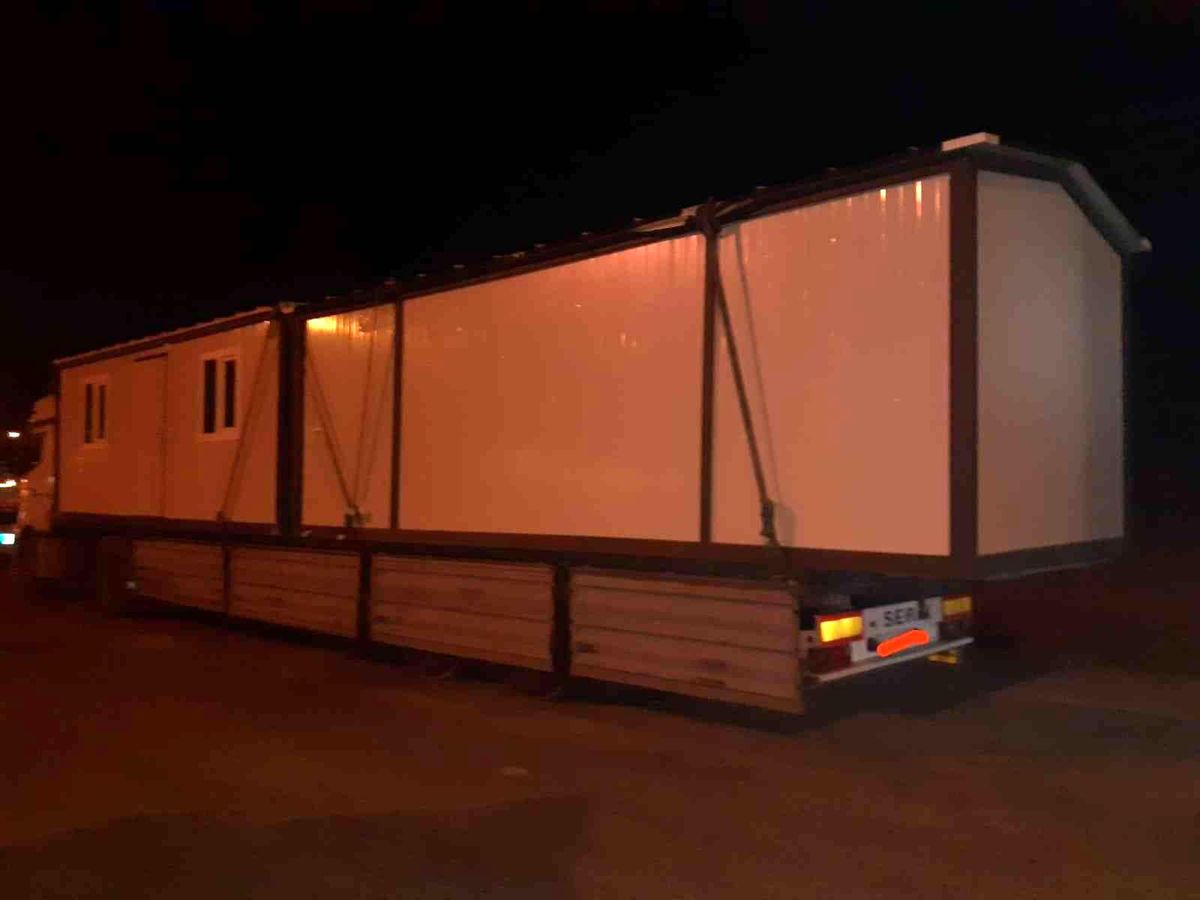 Denizli\'de çalınan konteynır Afyon\'da bulundu