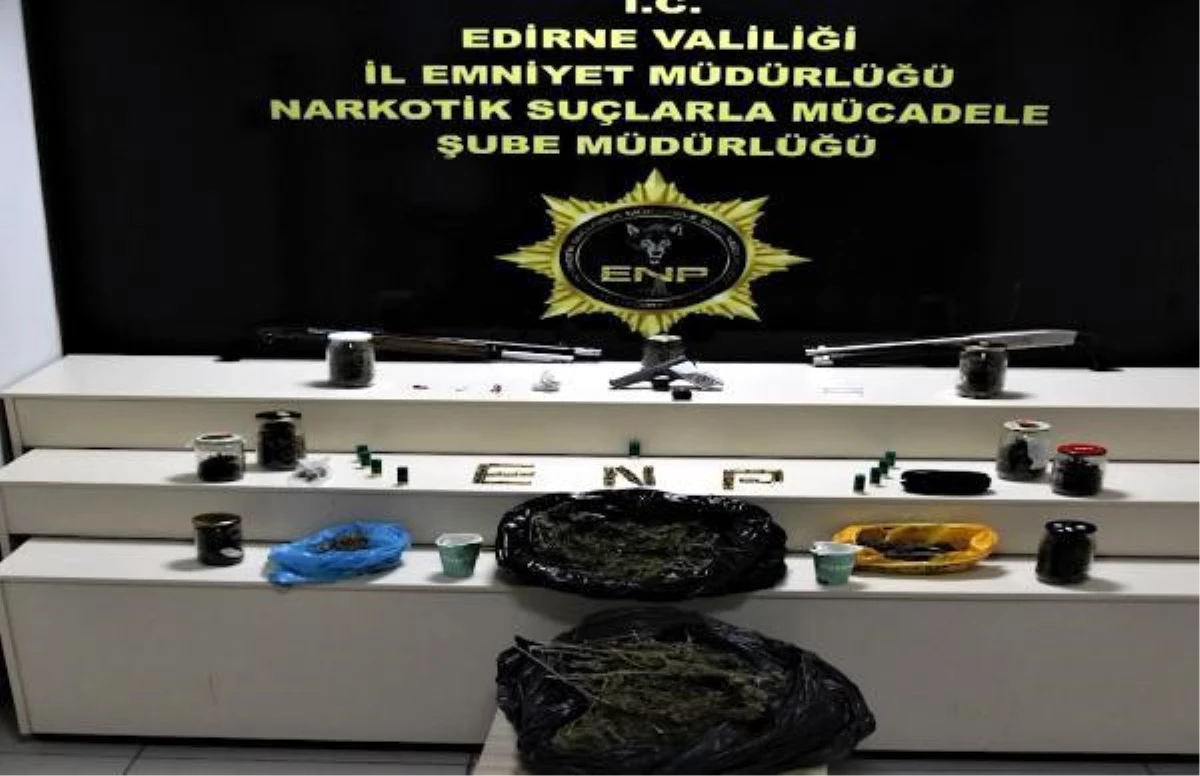 Edirne\'de narkotik ekipleri şafak operasyonu düzenledi: 9 şüpheliden 4\'ü tutuklandı