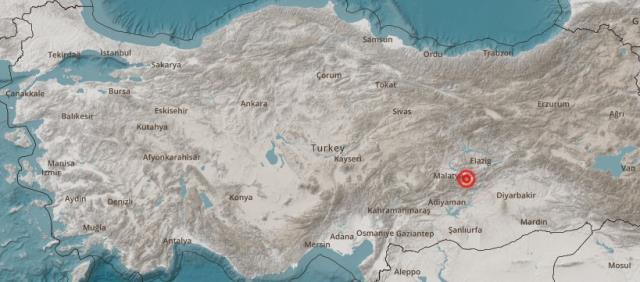 Malatya'da 4.1 şiddetinde deprem oldu