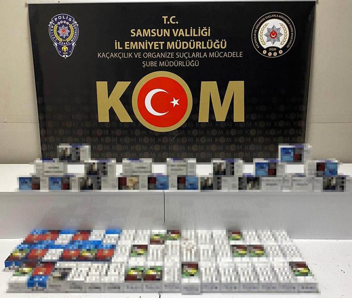 Samsun\'da 14 bin kaçak makaron ele geçirildi