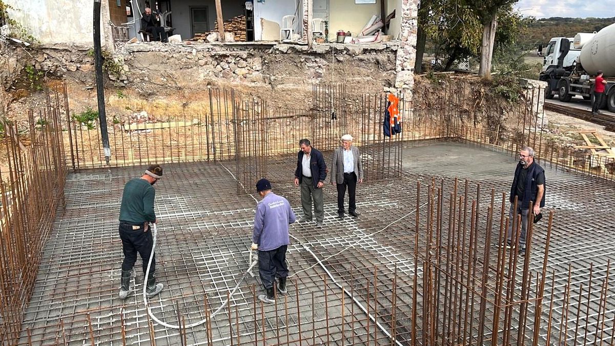 Çan\'da Küçükyepe Köyü Cami inşaatı yapımına başlandı