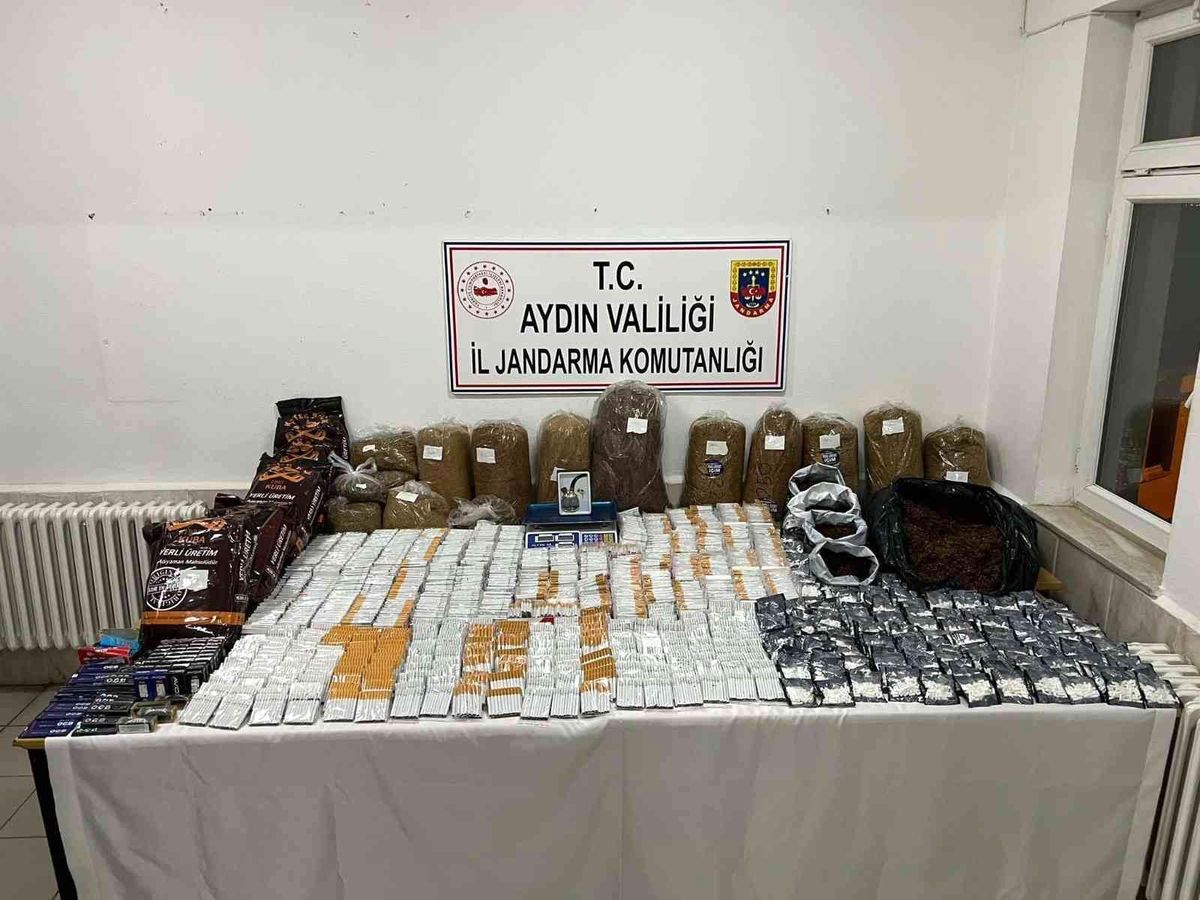 Didim\'de çok sayıda kaçak sigara ele geçirildi