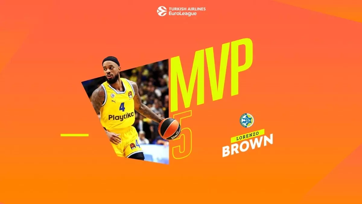 Euroleague\'de 5. haftanın MVP\'si Lorenzo Brown