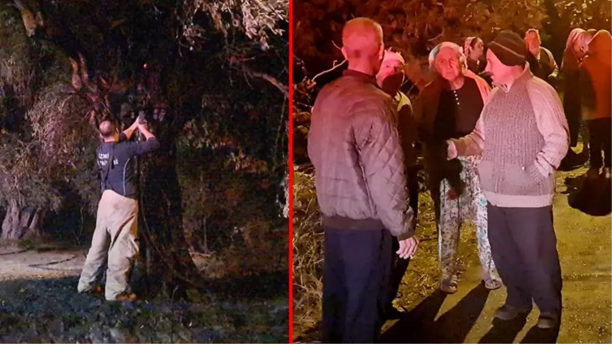 İzmir Tire'deki köylerde çıkan esrarengiz yangınlar sonucu nöbet tutan köy halkı ve ekiplerin çabası sonuç verdi: 1 şüpheli yakalandı