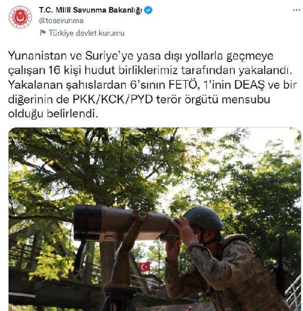 Yunanistan ve Suriye sınırında 8\'i terörist 16 kişi yakalandı