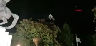 Samsun'da saldırıya uğrayan Onur Anıtı'nın güvenliği artırıldı