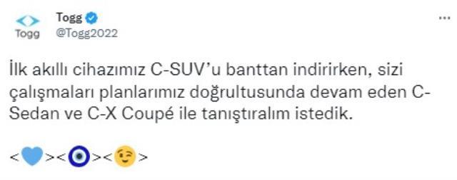 Togg ilk kez paylaşıyor! İşte C-Sedan ve C-X Coupé modelleri