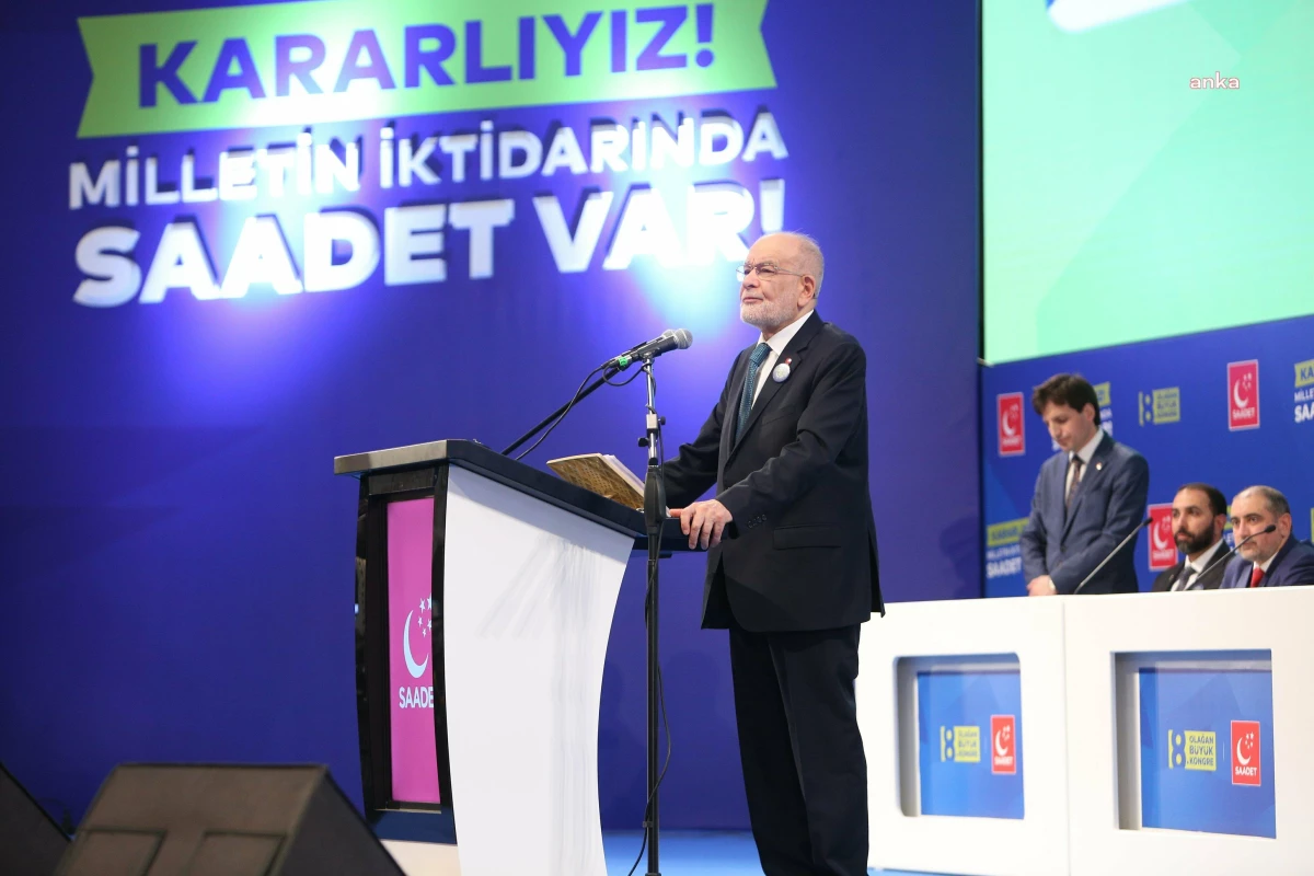 Karamollaoğlu Yeniden Saadet Partisi Genel Başkanı Seçildi