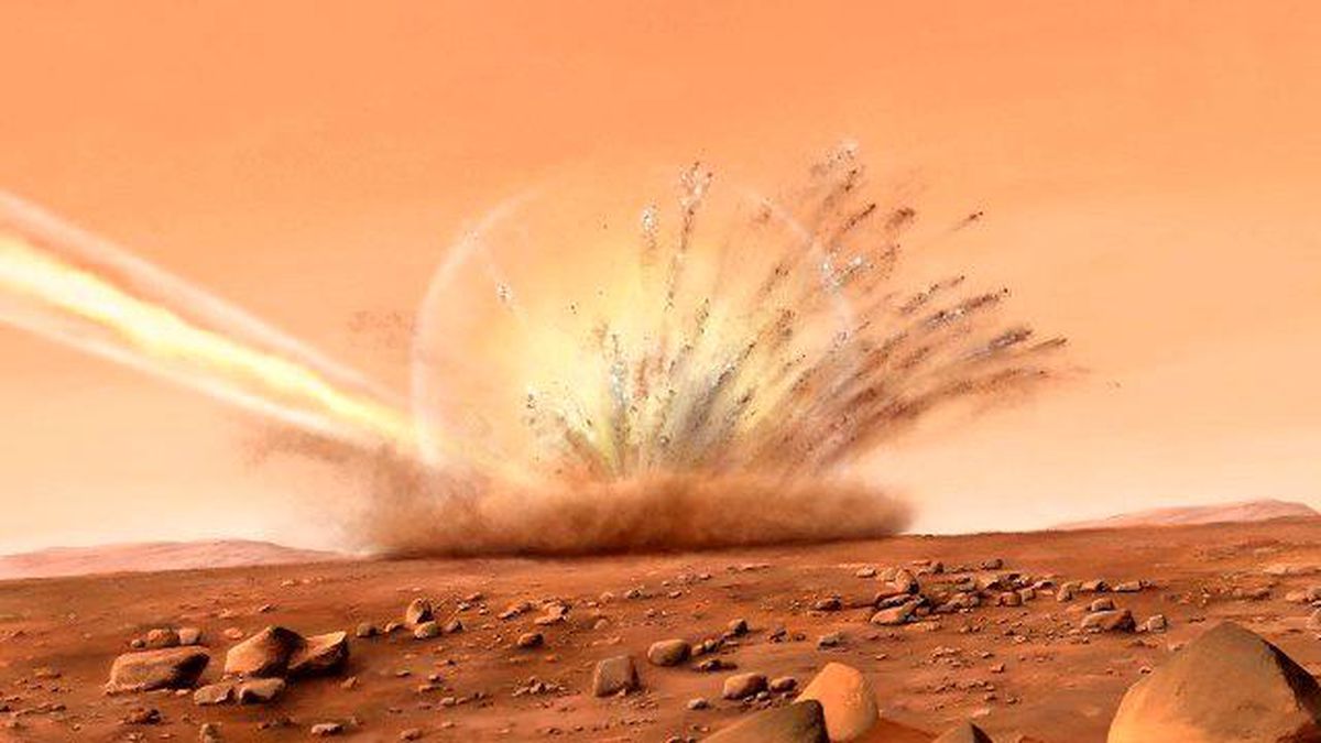 Mars\'a çarpan meteorun açtığı krater şaşkınlık yarattı!